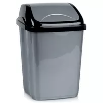 Šiukšliadėžė plastikinė pilka 16 l