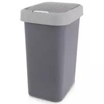Šiukšliadėžė plastikinė pilka 25 l