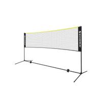 Badmintono tinklas juodas-geltonas