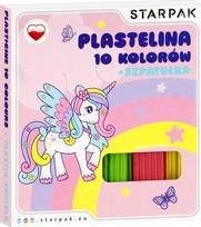 Plastilinas 10 spalvų su mentele plastikinė masė vaikams 1 vnt.