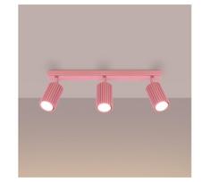 Brilagi - LED taškinis šviestuvas CRESTO 3xGU10/10W/230V rožinis