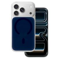 Glossy Magsafe dėklas skirtas Apple iPhone 15 Pro mėlynos spalvos