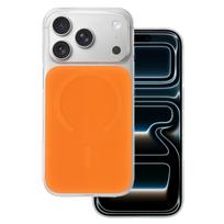 Glossy Magsafe dėklas skirtas Samsung Galaxy S26 Plus oranžinės spalvos