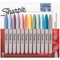 Sharpie Permanentmarker Rundspitze F 0.9mm Edelsteinfar.12er Blister