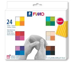 STAEDTLER FIMO 8023 C, Modellierton, Gemischte Farben, Erwachsener, 24 Stück(e), 110 °C, 30 min