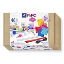 FIMO SOFT Modelliermasse-Set Basic XXL, 46-teilig ofenhärtend in 30 Minuten bei 110 Grad, weich & soft, - 1 Stück (8023 15)