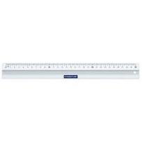 STAEDTLER Metall-Lineal, aus Aluminium, 500 mm lang Millimeter-Skalierung, geprägte Teilung, Tuschekante (563 50)