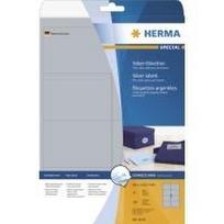 HERMA Special - Permanent self-adhesive glossy polyester film labels - Silber - 99,1 x 67,7 mm - 200 Etikett(en) (25 Bogen x 8) (4114)