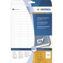 HERMA Special - Self-adhesive removable matte paper labels - weiß - 38,1 x 12,7 mm - 2750 Etikett(en) (25 Bogen x 110) (4210)