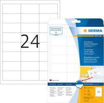 HERMA Special - Permanent self-adhesive matte opaque correction/covering paper labels - weiß - 64,6 x 33,8 mm - 600 Etikett(en) (25 Bogen x 24) (4227)