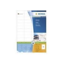 HERMA Premium - Permanent selbstklebende, matte laminierte Papieretiketten - weiß - 52,5 x 21,2 mm - 5600 Etikett(en) (100 Bogen x 56) (4273)