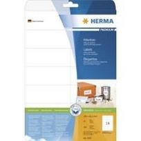 HERMA Premium - Permanent self-adhesive matte laminated paper labels - weiß - 105 x 42,3 mm - 350 Etikett(en) (25 Bogen x 14) (5057)