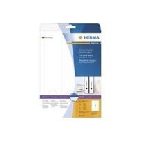HERMA Special - Perforated permanent self-adhesive matte opaque file folder paper labels - weiß - 61 x 297 mm - 75 Etikett(en) (25 Bogen x 3) (5135)