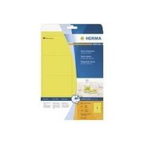 HERMA Special - Permanent self-adhesive matte fluorescent paper labels - Leuchtendes Gelb - 99,1 x 67,7 mm - 160 Etikett(en) (20 Bogen x 8) (5144)