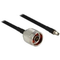 DeLOCK CFD400 LLC400 low loss - Antennenkabel - N-Anschluss (S) bis RP-SMA (S) - 1,0m - Koax - Schwarz (13019)
