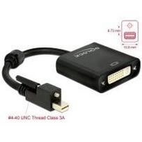 DeLOCK - Videoanschluß - DisplayPort / DVI - 32 AWG - Mini DisplayPort (M) - DVI-I (W) - 25cm - (DisplayPort 1,2) - Schwarz (62639)