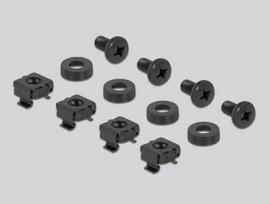 Delock - Rackpaneel (vertikal) - with ventilation slots - Schwarz - 1U - 25.4 cm (10)