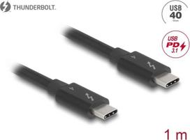 Delock Thunderbolt 4 Kabel 40Gbps PD 3.1 240 W 1 m schwarz