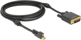 Delock - Videokabel - Mini DisplayPort (M) zu DVI-D (M) - 2,0m - Daumenschrauben - Schwarz (83726)