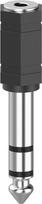 Hama 00205194 Kabeladapter 3.5mm 6.3mm Schwarz - Silber (00205194)