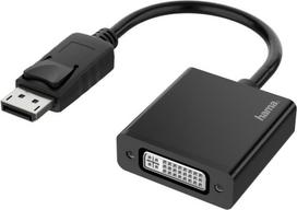 Hama - Videoadapter - DisplayPort (S) zu DVI-I (W) - 4K Unterstützung - Schwarz (00200336)