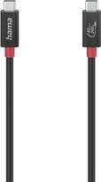 Hama 00200779 USB Kabel 1 m USB4 Gen 3x2 USB C Schwarz (00200779)