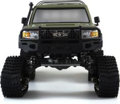 Amewi AMXRock RCX10BTS Scale Crawler Pick-Up mattgrün 1:10, RTR Brushed 1:10 RC Modellauto Elektro Crawler RtR 2,4 GHz (22462)