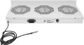 Intellinet - Rack-Lüftereinsatz - mit 3 cooling fans - Wechselstrom 220/240 V - Grau, RAL 7035 - 1U - 48.3 cm (19)