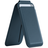 SATECHI Vegan-Leather Magnetic Wallet Stand (Dark Blue)