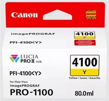 Canon PFI-4100 Y - 80 ml - Gelb - original - Hängebox - Tintenbehälter - für imagePROGRAF PRO-1100 (6780C001AA)