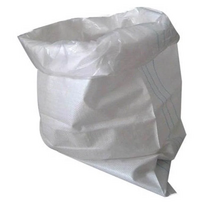 Baltas polipropileninis maišas 50x90 cm su iklotu