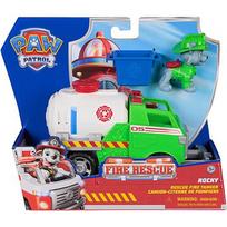 Spin Master Spin Master Paw Patrol Fire Rescue - Rocky's Tanker Truck, toy vehicle with grapple claw and container plus Rocky dog figure 6072642