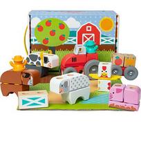 Spin Master Spin Master Melissa & Doug - Blockables Farm Playset, Construction Toy 6074894