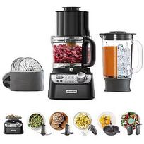 Kenwood compact food processor MultiPro XL Weigh+ black, 1,000 watts, integrated scale, blender attachment 0W22011070