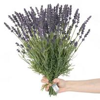 Dirbtinė gėlių puokštė violetinė