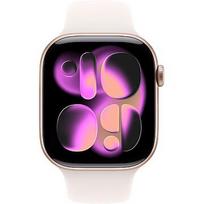 Apple Watch Series 11, GPS, Rose Gold Aluminium, Light Blush Sport Band (S/M) - 46mm MEV64ZR/A
