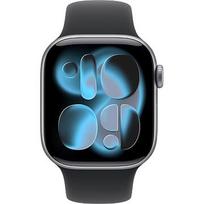 Apple Watch Series 11, GPS + Cellular, Space Grey Aluminium, Black Sport Band (M/L) - 42mm MF8C4ZR/A