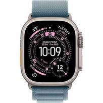 Apple Watch Ultra 3, GPS + Cellular, Titanium, Light Blue Alpine Band (L) - 49mm MEWP4QF/A