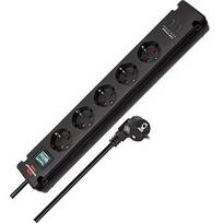 Brennenstuhl Bremounta 5-way power strip, 2x USB-C black, 3 meter cable, 2x USB, with safety switch 1150660415