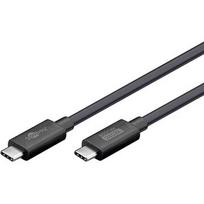 Goobay USB4 Version 2.0 cable, USB-C plug > USB-C plug, 80Gbit/s black, 1.2 meters, charging with up to 240 watts 74376
