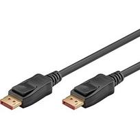 Goobay DisplayPort 2.1 cable, certified, 16K @ 60Hz, 80Gbit/s, black, 1 meter, VESA certification 74759