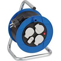 Brennenstuhl Garant Kompakt indoor cable reel, 3-way blue/black, 15 meters, 2x USB 1079180600