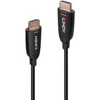 Lindy Fibre Optic Hybrid HDMI 2.1 8K60 Cable Black, 20 Meters, AOC Cable 38512
