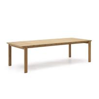 Iš tikmedžio masyvo sodo valgomojo stalas 102x220 cm Icaro – Kave Home