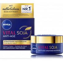 NIVEA Vital Soy Anti-Age Firming Night Care naktinis kremas nuo raukšlių - 50 ml.