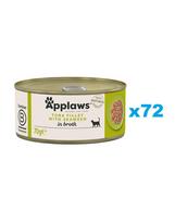 APPLAWS Cat Adult Tuna with Seaweed in Broth tunas su jūros dumbliais sultinyje 72x70 g