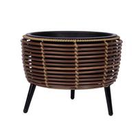 Vazonas WICKER 36x36xH27cm, ruda