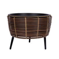 Vazonas WICKER 44x44xH34cm, rudas