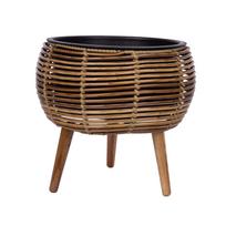 Vazonas WICKER 37x37xH35cm, šviesiai ruda