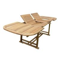 Išskleidžiamas lauko stalas FABIOLA 285/225/165x100xH75cm, akacijos mediena